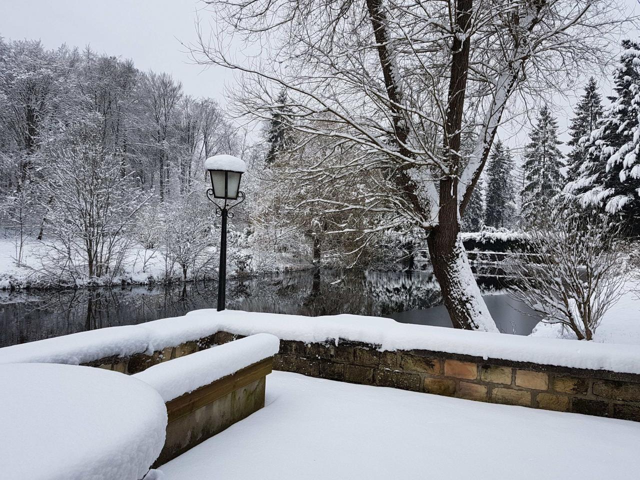 Terrace under the snow